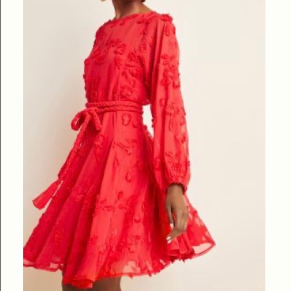 Amal textured mini dress